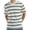 Multicolor 3, variant on WIZUTIZ Men's Fashion Short Sleeve T-Shirts Loose Fit Crewneck Classic Stripe T-Shirt Casual Soft Elastic Cotton Tees