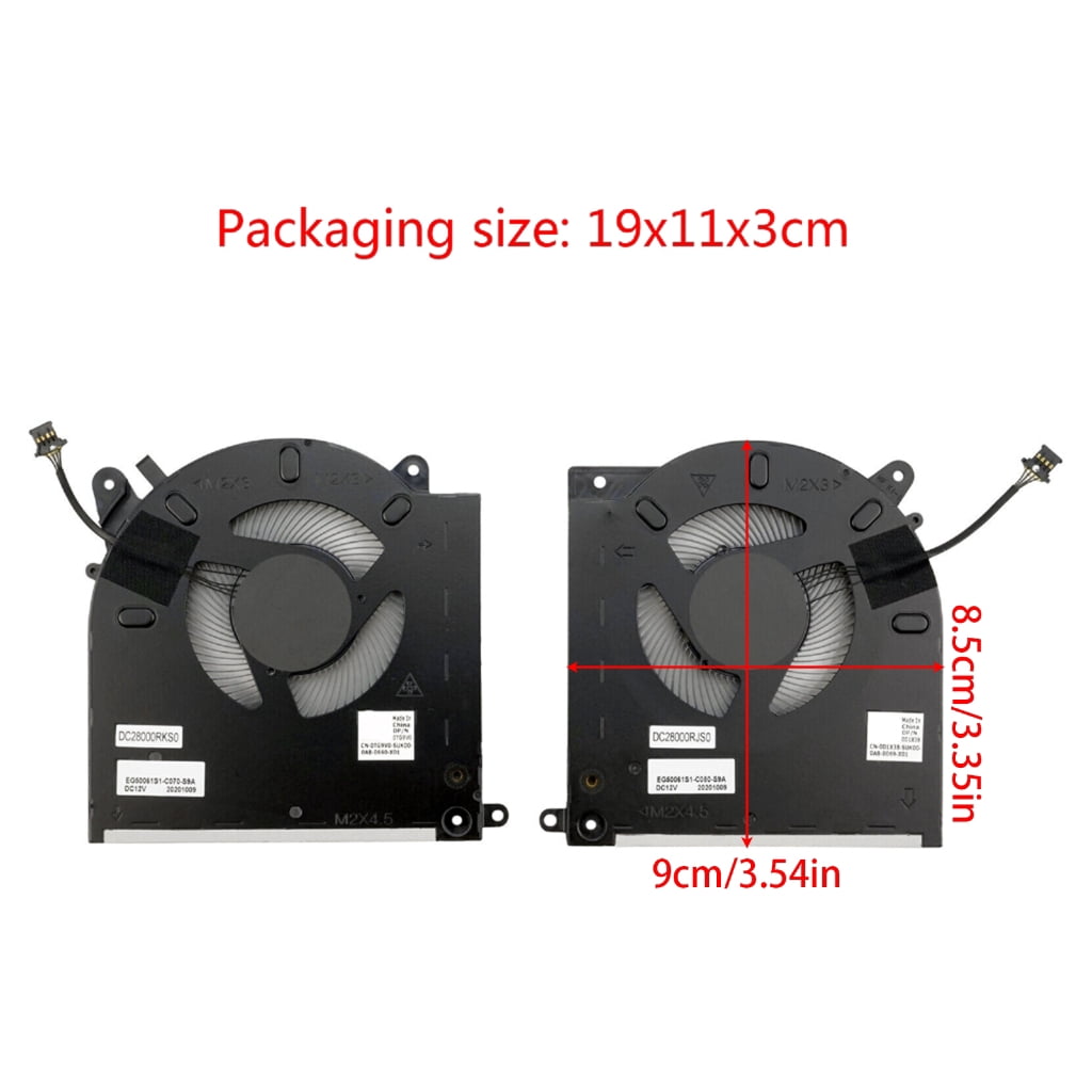 Yammee Quality CPU Cooler Radiators GPU Cooling Fan for Alienware M15 R3 R4 Laptop