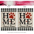 thumbnail image 5 of Valentines Day Paw Print Garden Flag 12x18 Inch Double Sided for Outside Home Sweet Home Small Burlap Plaid Yard Flag, 5 of 6