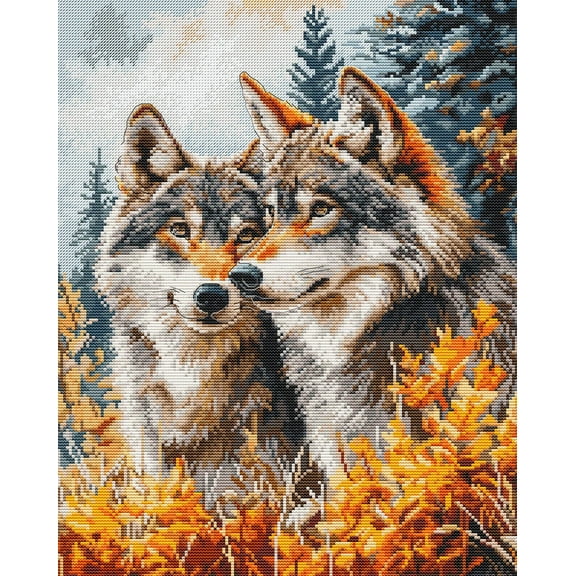 The Guardians of the Forest BM3022L Counted Cross-Stitch Kit