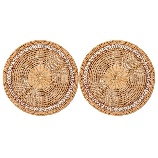 2x Cesta tejida para el hogar Boho Home R Rative R Woven R Woven Wa