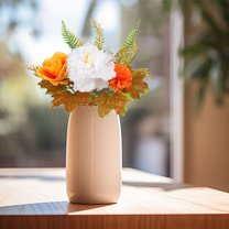 Fall Artificial Flowers,Artificial Indoor, Fall Decor Silk Flowers Bouquet for Home Wedding Thanksgiving Decoration Thanksgiving Floral Arrangement Fall Centerpiece Bouquet,K