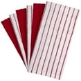 thumbnail image 2 of Premium Kitchen Towels (16”x 28”, 6 Pack) – Large Cotton Kitchen Hand Towels –Chef Weave Design– 380 GSM Highly Absorbent Tea Towels Set With Hanging Loop – Red, 2 of 6