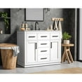 thumbnail image 3 of Elegant Kitchen and Bath Alden 42 Inch Single Bathroom Vanity In White, 3 of 10