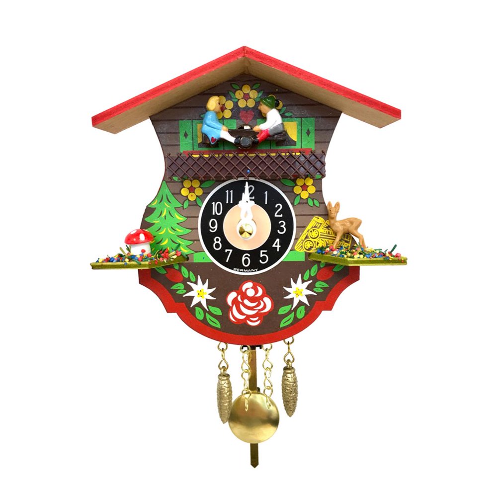 5" Engstler BatteryOperated Mini Cuckoo Wall Clock with Music and Chimes