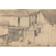 thumbnail image 3 of After Isack van Ostade 18x13 Black Modern Framed Museum Art Print Titled - Interior of a Courtyard, 3 of 5