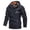 Dark Blue, variant on Men's Punching Jacket Hoodies Fall Winter Solid Color Workout Casual Mid-Length Outdoor Coats Plus Size Clothes 2024 Khaki M