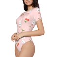 thumbnail image 3 of Picia Rabbit And Cherry Womens One Piece Swimsuits Modest Tummy Control Bathing Suits Lace Up Slimming Swim Suit-XX-Large, 3 of 9