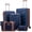 Dark Blue, variant on Expandable Luggage Sets 5 count, Hard Case Suitcase Set with Spinner Wheels,22x14x9 Airline Approved Carry ,Lightweight Durable Suitcase with TSA Lock (Red)