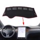 thumbnail image 5 of Alfombrillas antideslizantes para salpicadero de coche, antideslizantes, multifuncional, de poliéster suave, soporte de montaje, apto para Tesla Model Borde rojo negro Soledad Almohadilla antideslizante, 5 of 10
