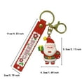 thumbnail image 2 of Christmas Santa Keychain For Christmas Couples Christmas Tree 3D Keychain With Garland Lights Glass Ornament Beach Set Beard Swinging Car Cow Hanging Decorations from Ceiling, 2 of 3
