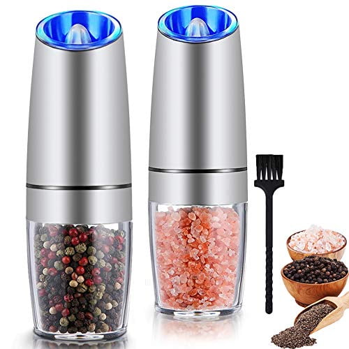 Salt and Pepper Grinder Mill Set Electric Automatic and Adjustable Coarseness 