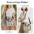 thumbnail image 2 of CHAOYUNYI Over the Shoulder Bags for Women Crossbody Handbag Medium Size, Multiple Pockets, Adjustable Strap, Anti-water Fabric, Dandelion, 2 of 7