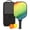 Black, variant on Pickleball Paddles Set Of 1, Fiberglass Surface, Vibrant Rainbow Print, 1 Paddle, 2 Balls & Bag