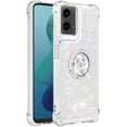 thumbnail image 3 of Case for Motorola Moto G 5G 2024 Case Girls Women Glitter Clear TPU Cute Bling Love Quicksand Sparkle Case with Stand Shockproof Liquid Case for Moto G 5G 2024 Colorful YBZ, 3 of 14