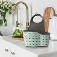 thumbnail image 1 of Double-Layer Hanging Sponge & Basket Thickened TPR Rubber Storage Rack Water- Kitchen & Bathroom Organizer 21 x 8.5 cm Snap Closure, 1 of 6