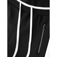 thumbnail image 3 of Hat and Beyond Mens Premium Two Tone Side Stripe Track Pants Slim Fit Stretch, 3 of 6