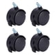 thumbnail image 2 of 4 ruedas universales de 2 pulgadas con freno silencioso, ruedas giratorias de 360 grados, suministro de muebles, 2 of 15