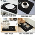 thumbnail image 4 of Coffee Bar Mat Accessories for Countertop Absorbent Hide Stain Rubber Backed Dish Drying Mats for Kitchen Counter Draining Pad Decor Gift Fit Under Coffee Maker Coffee Pot Espresso Machine (24x16in), 4 of 5