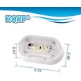 thumbnail image 5 of HQRP 2-Pack RV LED Porch 12V Lumen Exterior Outdoor Utility Lights Replacement Trailer Camper Motorhome Lighting Fixtures, 5 of 8