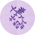 thumbnail image 1 of Ahgly Company Indoor Round Patterned Bright Lilac Purple Area Rugs, 8' Round, 1 of 6
