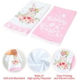 thumbnail image 3 of Easter Kitchen Towels 2 Pack Bunny Happy Easter Dish Towels 18x26 Inch Pink Hand Drying Tea Towel for Spring Holiday Cooking Baking Cleaning (Bunny, 3 of 6