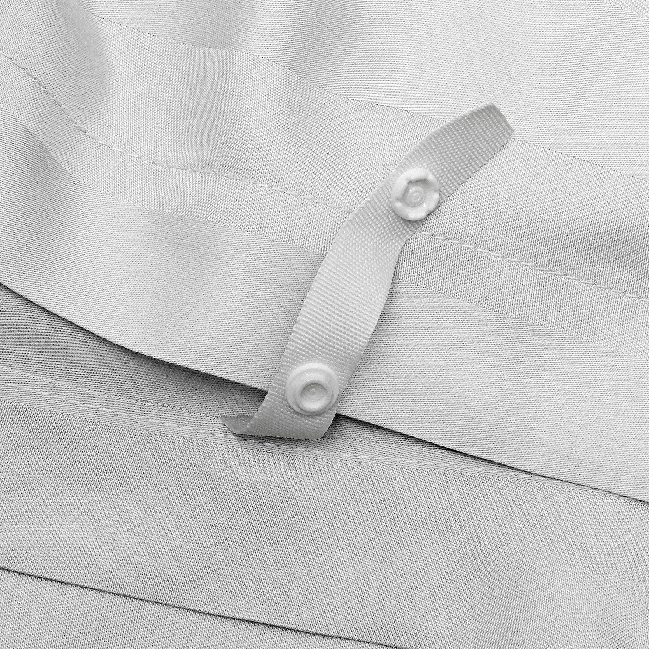 PURE BAMBOO Twin Size Duvet Cover Set - 100% Organic Bamboo, Luxuriously Soft and Cooling - 2 Piece Set - 1 Twin Button Closure Duvet Cover with Ties, 1 Pillowcase (Twin, Sea Glass)