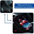 thumbnail image 5 of Flamingo Printed Furry Soft 12.5x8.2 Inch Car Armrest Cover Accessory, 5 of 6