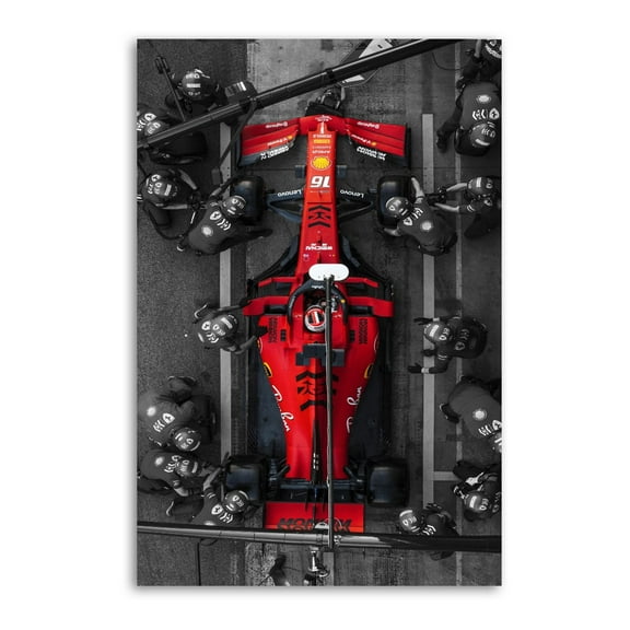 Raceway Sf1000 Charles Leclerc F1 Canvas Poster Wall Art Picture Prints Hanging Photo Gift Decor Home Posters Artworks 16x24inch(40x60cm)