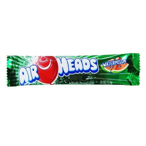 Airheads Candy Individually Wrapped Bars, Watermelon, 0.55 Ounce (Pack of 36)