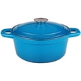 thumbnail image 5 of BergHOFF Neo 5pc Cast Iron Cookware Set with Slotted Steak Press, Blue, 5 of 10