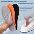 thumbnail image 2 of Plantillas Roofo de espuma viscoelástica con soporte de arco para hombre, talla US 6.5-10, 2 of 6