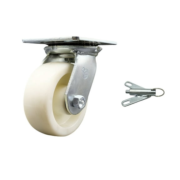 5 Inch Heavy Duty Nylon Caster with Roller Bearing and Swivel Lock SCC