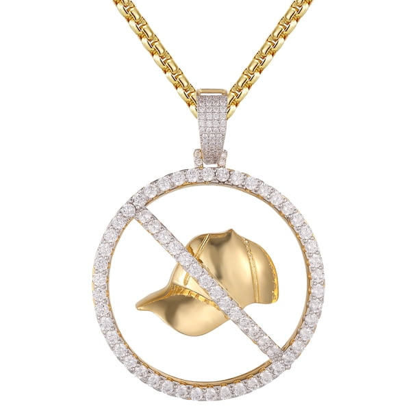 Master Of Bling Gold Tone No Cap Icy Bling Sport Hip Hop