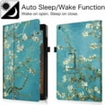 thumbnail image 3 of LEEYNEER Case for Fire HD 10 Tablet (Compatible with 7th and 9th Generations  2017 and 2019 Releases) - Premium PU Leather Slim Fit Stand Cover with Auto Wake/Sleep  Blossom, 3 of 8