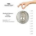 thumbnail image 4 of Woodstock Wind Chimes Woodstock Rainbow Makers Collection, Woodstock Shimmers, Nature 5" Silver Wind Shimmer SHNTL, 4 of 8