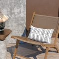 thumbnail image 4 of Outdoor Pillow Covers 12\u201d x 20\u201d Patio Lumbar Pillwo Cases Decorative Throw Pillowcase Shell for Couch Garden Furniture Use, Herringbone Black White, 2 Pack, 4 of 6