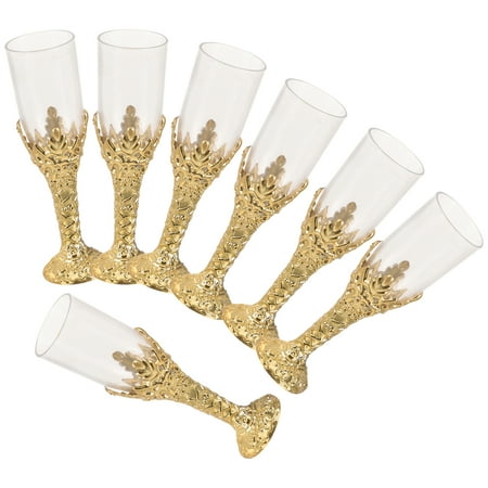 

12pcs European Style Wine Cups Retro Wine Goblets Whisky Cups Banquet Cups for Party Church