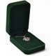 thumbnail image 1 of Caja colgante ZHAOCHENG de terciopelo verde oscuro, 1 of 5