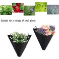 thumbnail image 3 of Bolsa para Plantas de Pared de jardín de 1 Pieza, Bolsillo para Plantar Vertical, Bolsa para Plantar Colgante, diseño Triangular para Exteriores, Interiores, hogar, decoración, Patio (Negro) 8, 3 of 5