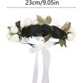 thumbnail image 2 of Corona de flores para damas, corona de flores de comunión sencilla para el cabello, corona de flores para novias, 2 of 5