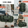 thumbnail image 3 of WITZMAN Travel Duffel Bags for Men Large Carry On Weekender Overnight Bag 3 in 1 Backpack with Shoe Compartment (B693 Army Green）, 3 of 10