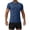Dark Blue, variant on Men's Camo Print Athletic T-Shirt, Quick Dry Short Sleeve Workout Top, Slim Fit Breathable Gym Running Shirt, M-3XL