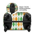 thumbnail image 2 of Haiem St. Patrick's day argyle Pattern Luggage Cover Printed Suitcase Covers for Luggage Elastic Washable Suitcase Protector Fits 18-32 Inch Luggage-Small, 2 of 7