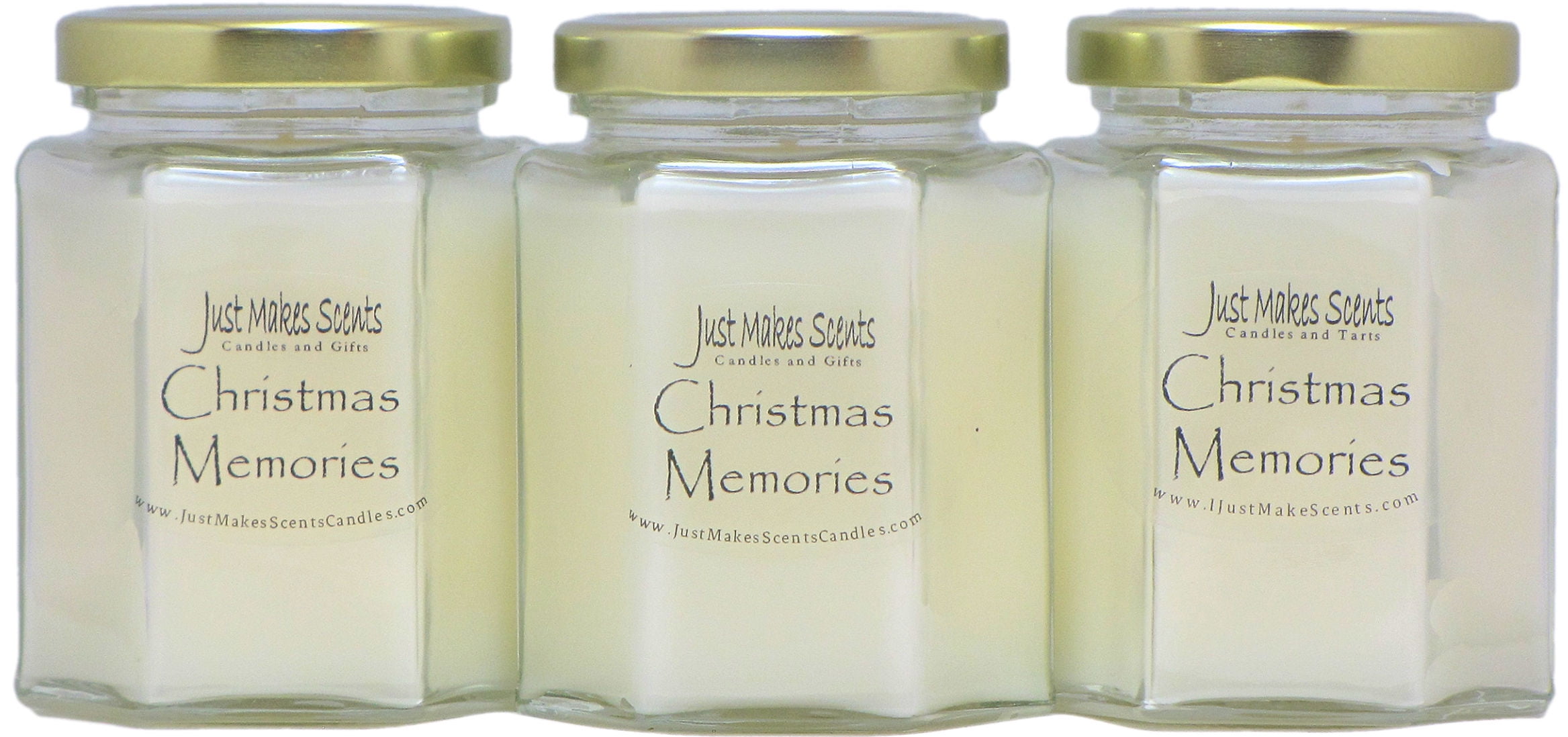 Christmas Memories 3Pack Soy Candle Just Makes Scents Candles & Gifts
