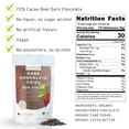thumbnail image 5 of powbab Dark Chocolate Chips, 72% Cacao, Semi-Sweet Organic Mini Chips (16 oz), 5 of 7