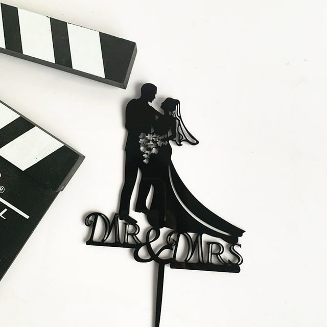 Wedding Proposal - Wedding Cake Topper (Down on One Knee Theme)