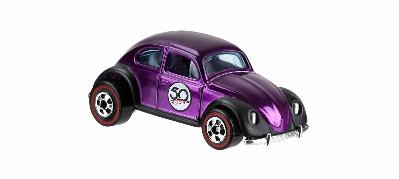 Hot Wheels 50th Anniversary Redlines Purple Volkswagen Beetle