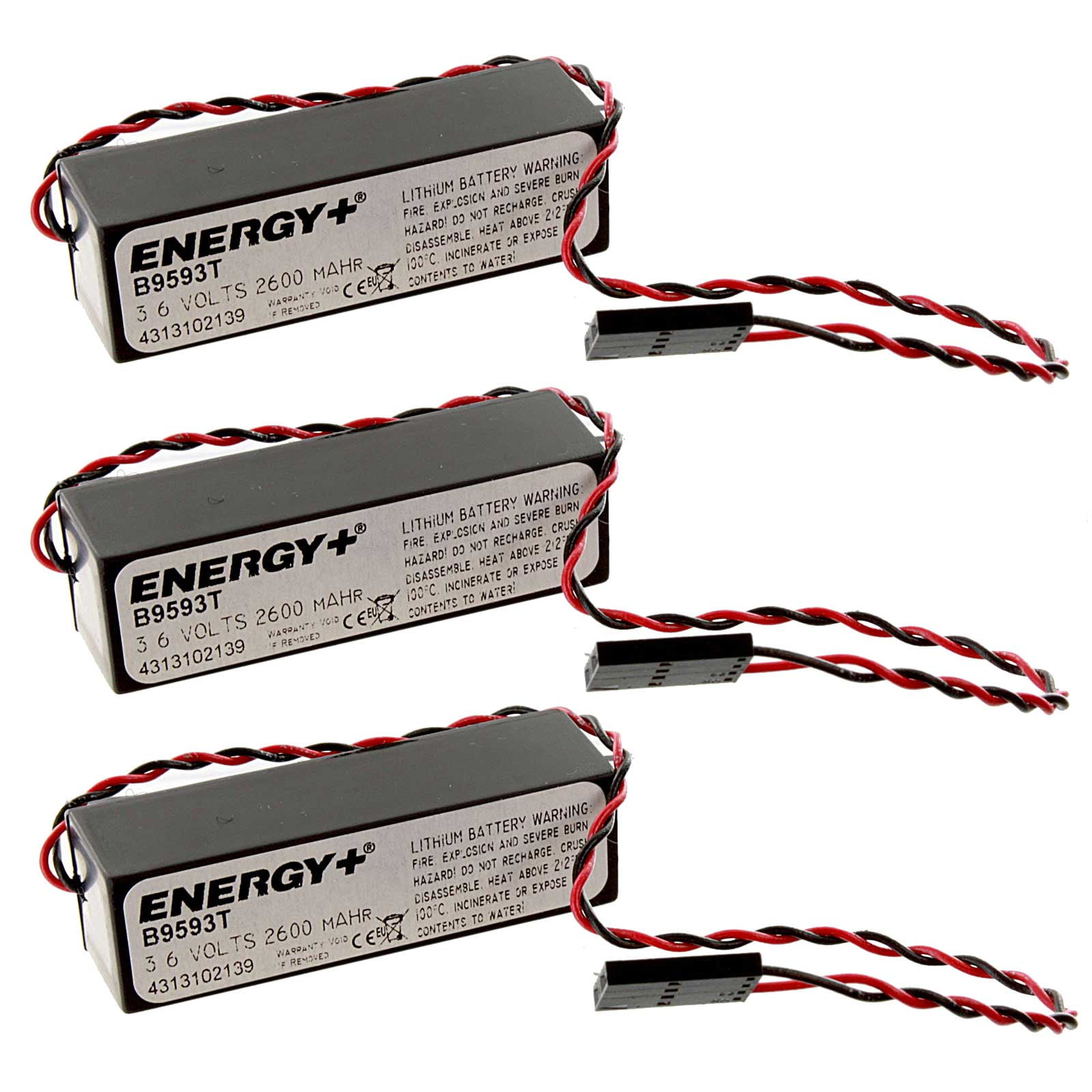 3x PLC Computer Backup Battery Replaces Energy B9593T TL-5242/W ER6K 486DX