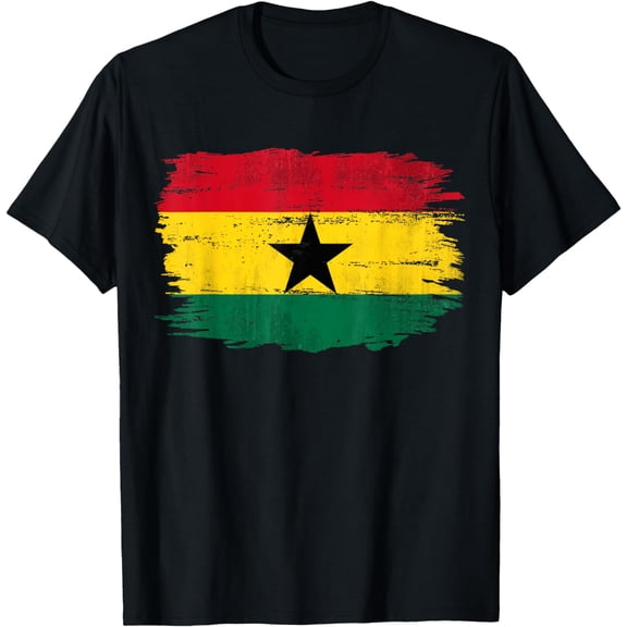 Vintage Ghana Flag For Ghanaian Gift T-Shirt mens t shirt,black,women,funny,misfits,men,journey,t-shirt